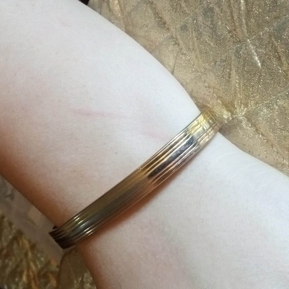 24k electroplated gold bracelet